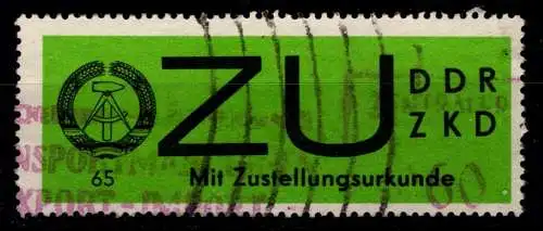 DDR ZKD D 2 gestempelt Für Zustellungsurkunde #ON778