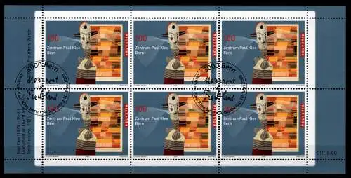 Schweiz Kleinbogen 1922 gestempelt #ON698