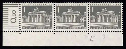 Berlin 140 y w DZ 4 postfrisch 3er Streifen Ecke 1 #ON779