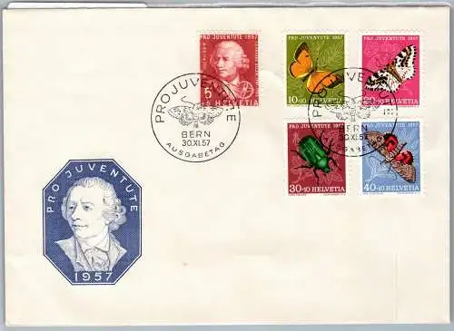 Schweiz 648-652 als Ersttagsbrief #ON717