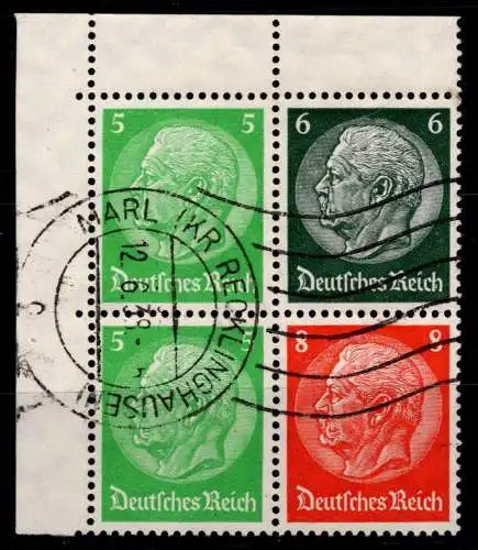 Deutsches Reich W 69, W 70 gestempelt Zusammendruck #ON747