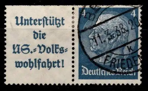 Deutsches Reich W 68 gestempelt Zusammendruck #ON745