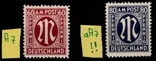 Alliierte Besetzung Bizone 33 b A z, 34 a A z postfrisch LOT #ON753