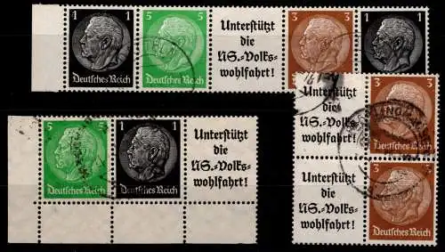 Deutsches Reich LOT mit A 8.1 gestempelt Zusammendruck #ON746