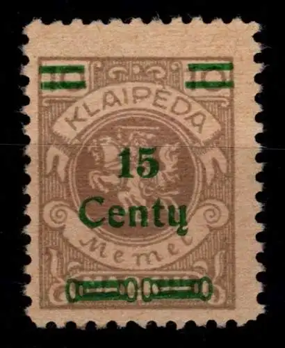 Memel 206 postfrisch geprüft Klein BPP #OK670