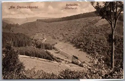 Ak Rothesütte Steinmühlental 1928 Südharz #ON801