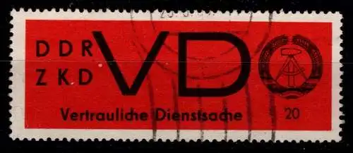 DDR ZKD D 3 gestempelt Vertrauliche Dienstsache #ON777