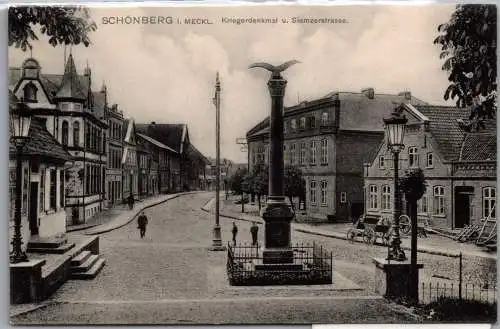 Ak Schönberg Kriegerdenkmal, Siemzerstrasse 1903 #ON802