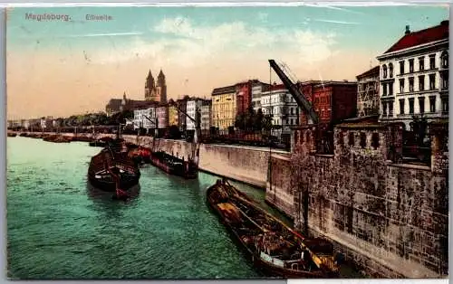 Ak Magdeburg Elbseite 1911 #ON813