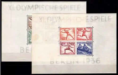 Deutsches Reich Block 5-6 postfrisch etwas fleckig #NS987