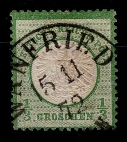 Deutsches Reich 17 b gestempelt doppelt geprüft Hennies BPP #OK675