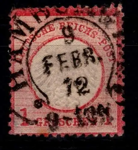 Deutsches Reich 4 gestempelt geprüft Sommer BPP, Hufeisenstempel #OK707