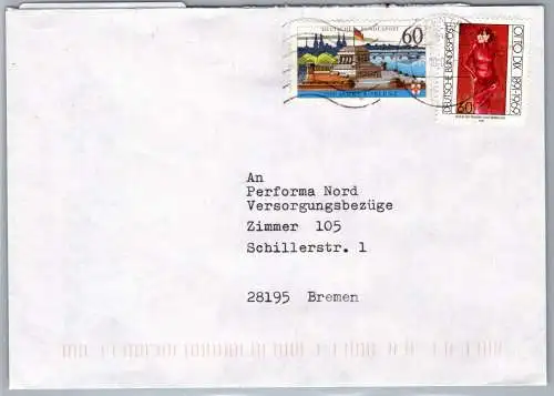BRD Bund 1583 x auf Brief als Mischfrankatur #ON789