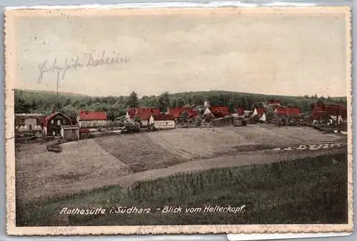 Ak Rothesütte Blick vom Hellerkopf Südharz #ON798