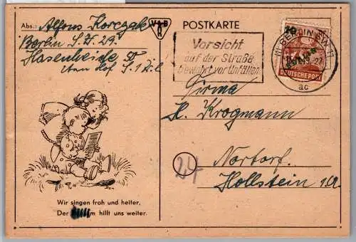 Berlin 65 auf Postkarte Einzelfrankatur #ON833