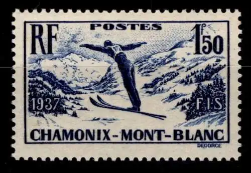 Frankreich 340 postfrisch Wintersport #NW899