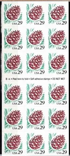 USA Folienblatt 13 postfrisch Kiefernzapfen #NW939