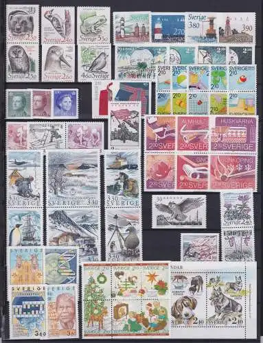 Schweden Jahrgang 1989 mit 1520-1581 postfrisch #OB089