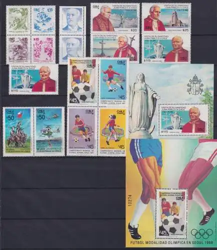 Chile Lot aus Jahrgang 1987 postfrisch #NV183
