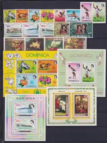 Dominica Jahrgang 1972 postfrisch #NV170