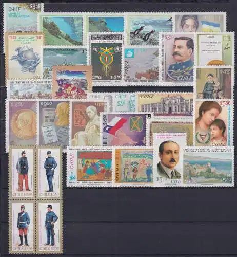 Chile Jahrgang 1981 postfrisch #NV191