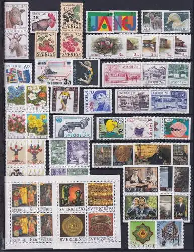 Schweden Jahrgang 1995 mit 1859-1920 ohne 1865-1866 postfrisch #OB095