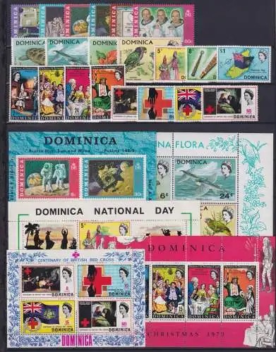 Dominica Jahrgang 1970 postfrisch #NV171