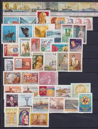 Chile Jahrgang 1976 - 1978 postfrisch ohne MiNr. 883-884 #NV193