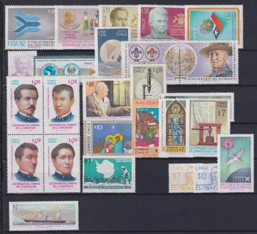 Chile Jahrgang 1982 postfrisch ohne MiNr. 1000 #NV189
