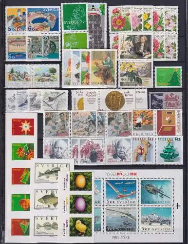 Schweden Jahrgang 2001 mit 2209-2265 postfrisch #OB101