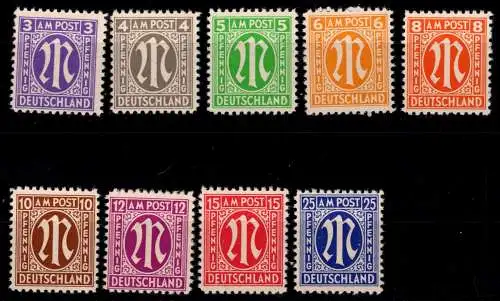 Bi-Zone 1-9 postfrisch #OJ801