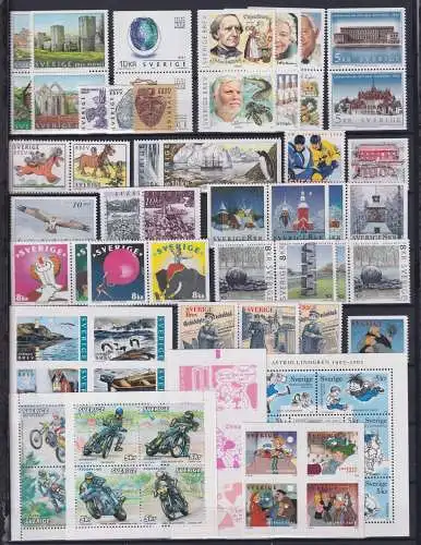 Schweden Jahrgang 2002 mit 2266-2330 postfrisch #OB102