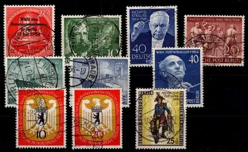 Berlin 117-18, 124-131 gestempelt #ON686