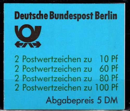 Berlin MH 15 postfrisch Markenheftchen #ON688