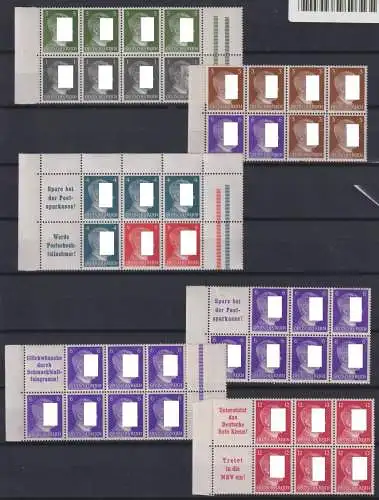 Deutsches Reich KZ 37-KZ 41, S 270-S 289, W149-W157 postfrisch alle Zd AH #OO007