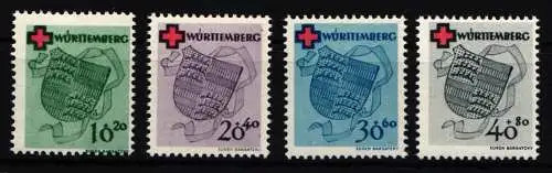 Französische Zone Württemberg 40-43 postfrisch #JU496