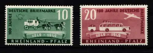 Fr. Zone Rheinland-Pfalz 49-50 postfrisch #HJ163