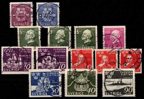Schweden Lot ex 300-303, 306-310 gestempelt #OI571