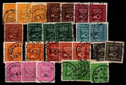 Schweden Lot ex 189-207 A I+II gestempelt #OI579
