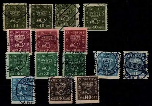 Schweden Lot ex 132-136 A gestempelt #OI578