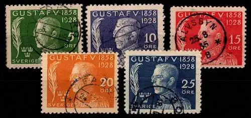 Schweden 208-212 gestempelt #OI517