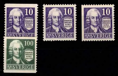 Schweden 243 A, B, Dl, 244 A postfrisch #OI591
