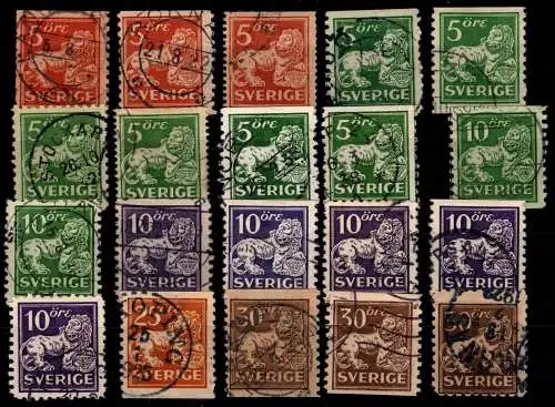 Schweden Lot ex 126-188 gestempelt #OI577