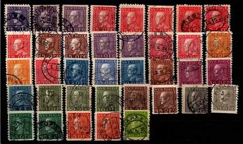 Schweden Lot ex 178-206 A I+II gestempelt #OI580