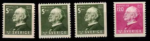 Schweden 302-303 A, 302 Dl, Dr postfrisch #OI603