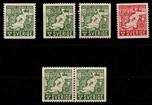 Schweden 304-305, Paar 304 Dl/Dr postfrisch #OI605