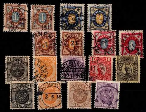 Schweden Lot ex 50-67 X gestempelt #OI583