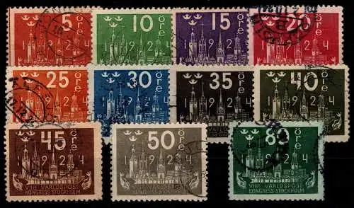 Schweden Lot ex 144-158 gestempelt #OI575