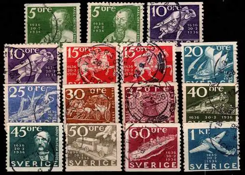 Schweden 227-238 gestempelt #OI518