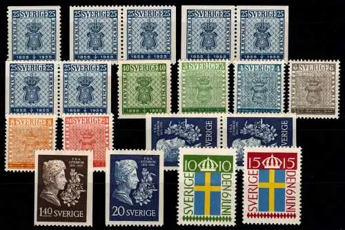 Schweden Jahrgang 1955 mit 402-412 postfrisch #OI615